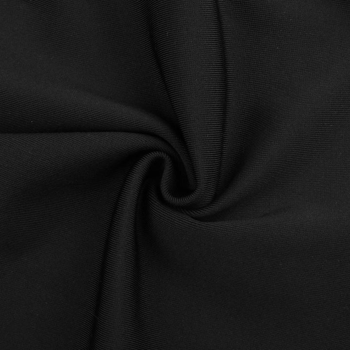 V Neck Sleeveless Frill Over Knee Bandage Dress PM19225 27 in wolddress