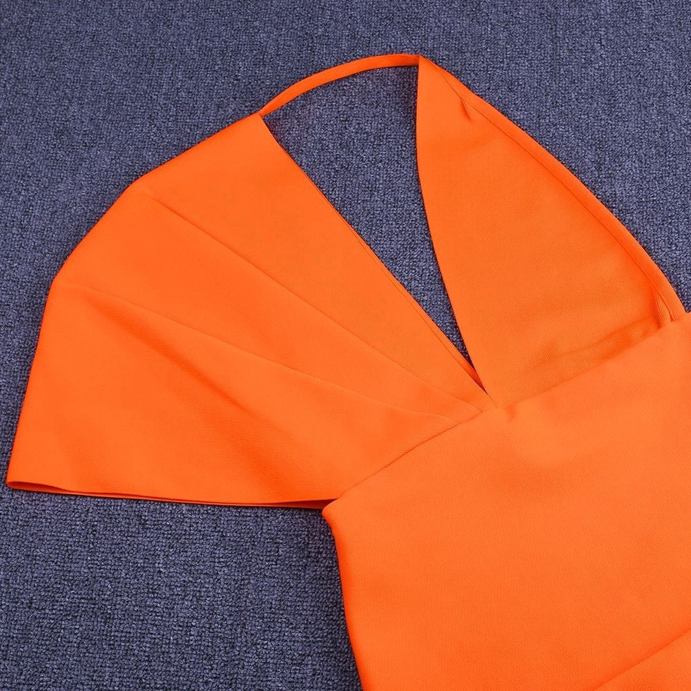 V Neck Short Sleeve Backless Maxi Bandage Dress PF19077 10 in wolddress