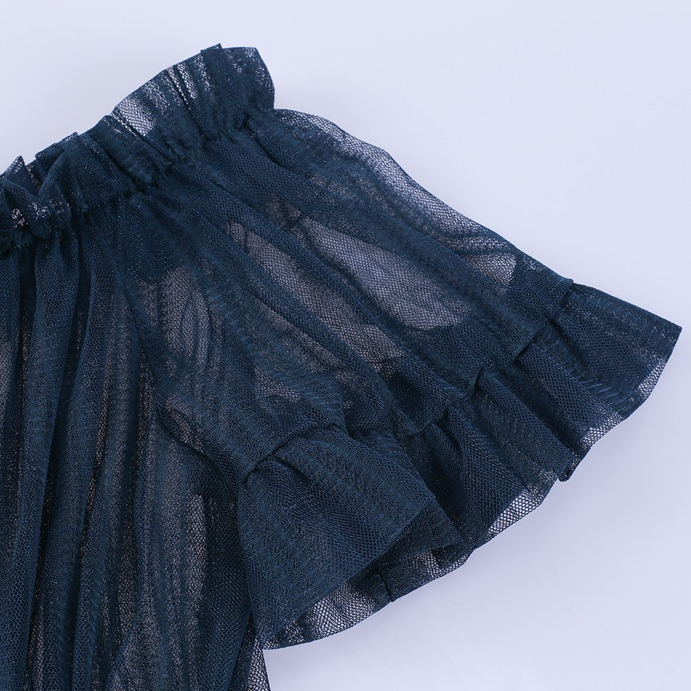 Off Shoulder Short Sleeve Lace Maxi Bodycon Dress K1962 31 in wolddress