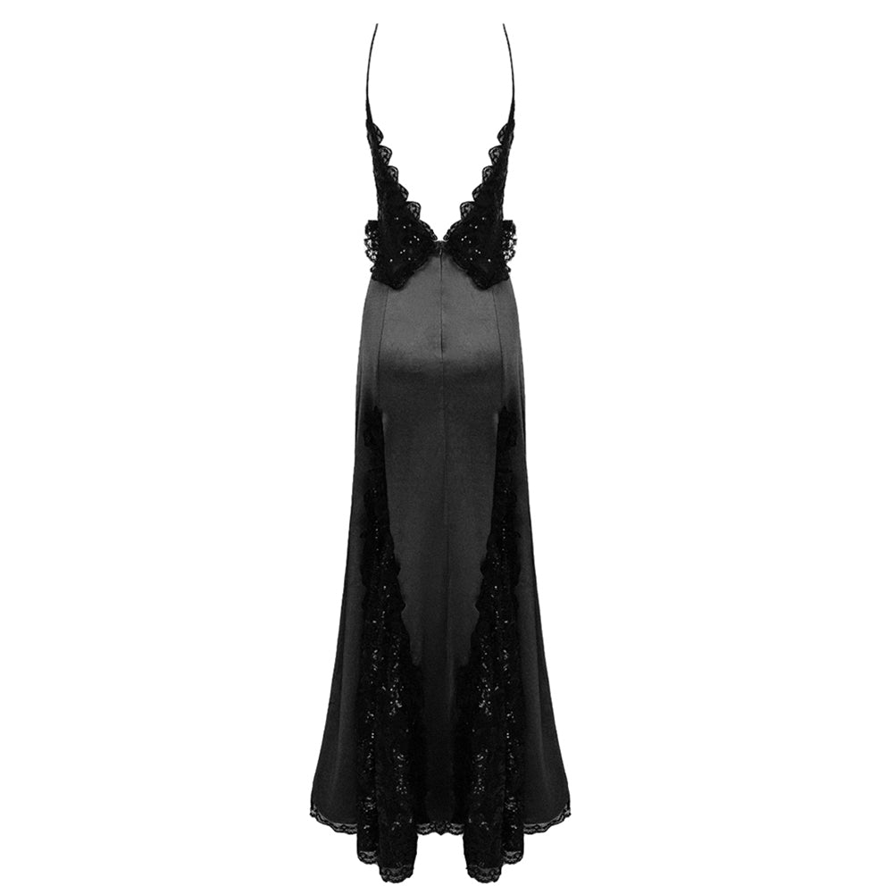 Strappy Sleeveless Lace Maxi Dress BD2404
