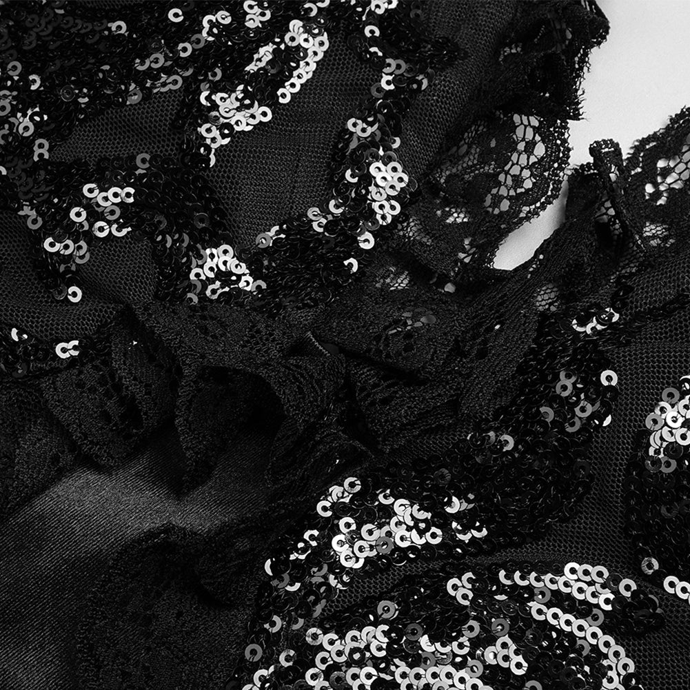 Strappy Sleeveless Lace Maxi Dress BD2404