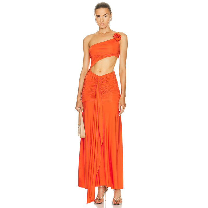 Orange Bodycon Dress BD2454