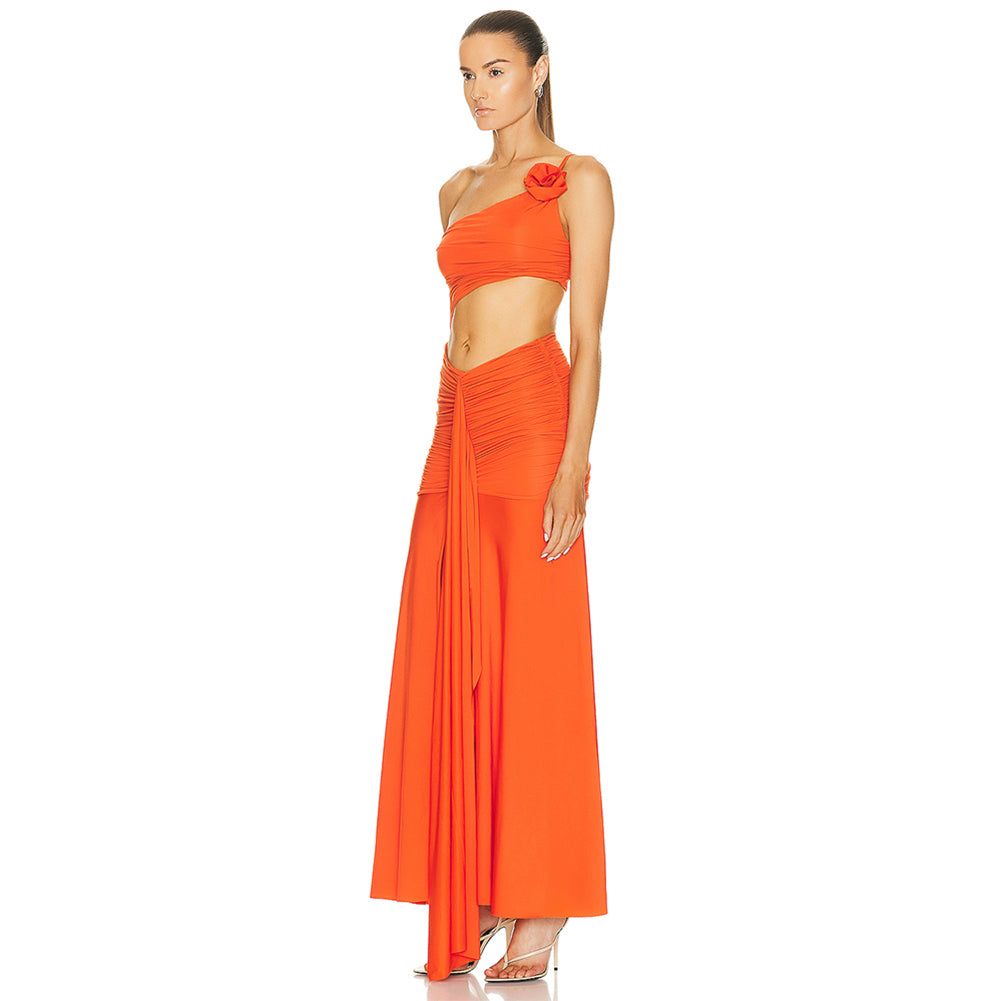 Orange Bodycon Dress BD2454
