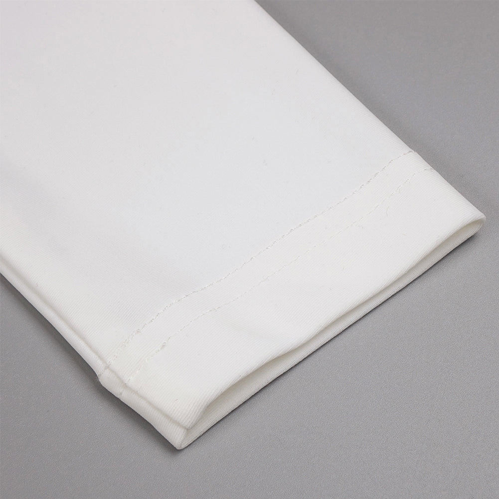 One Shoulder Long Sleeve Pearl Maxi Set BD2501