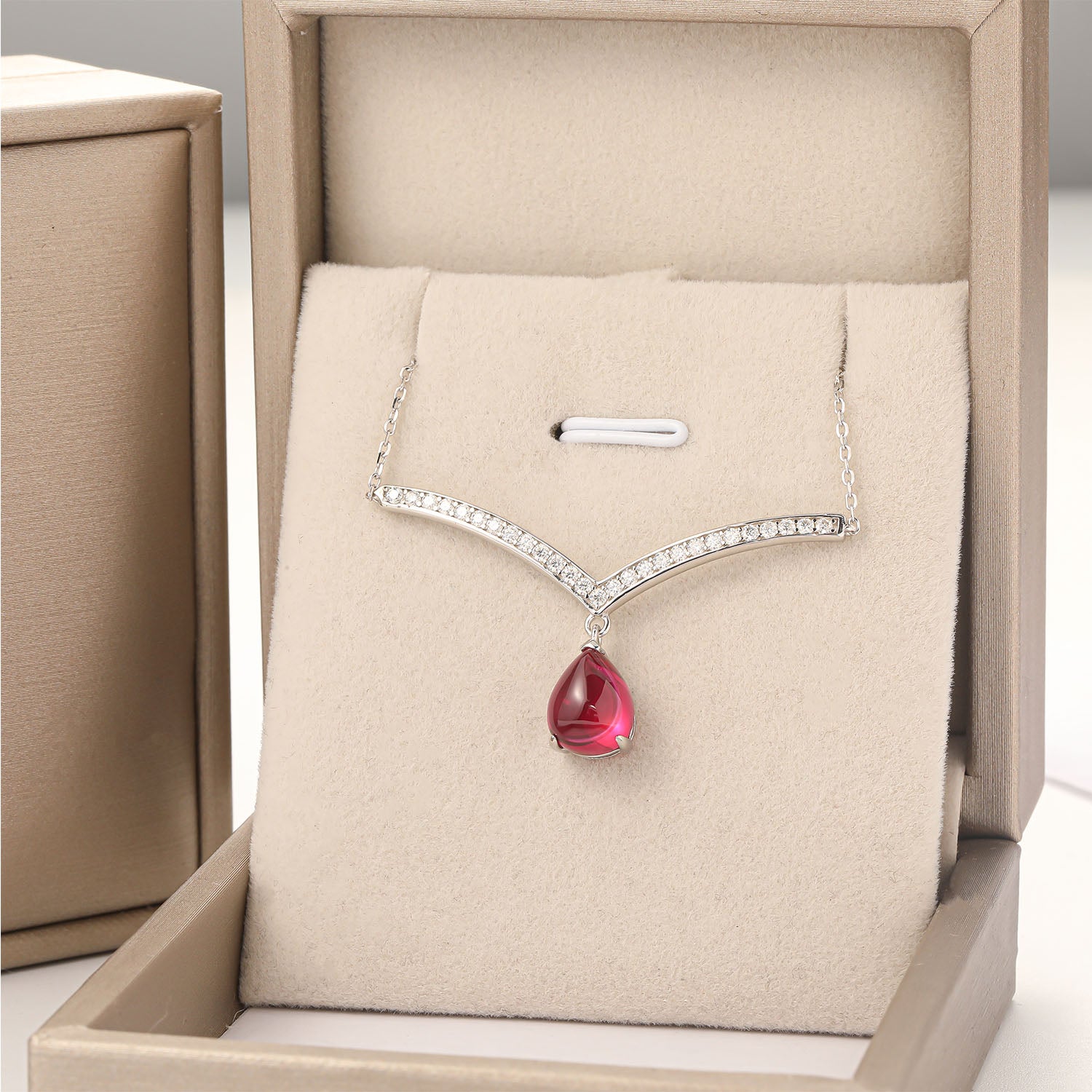 Sapphire Red Necklace ETDZ005 2