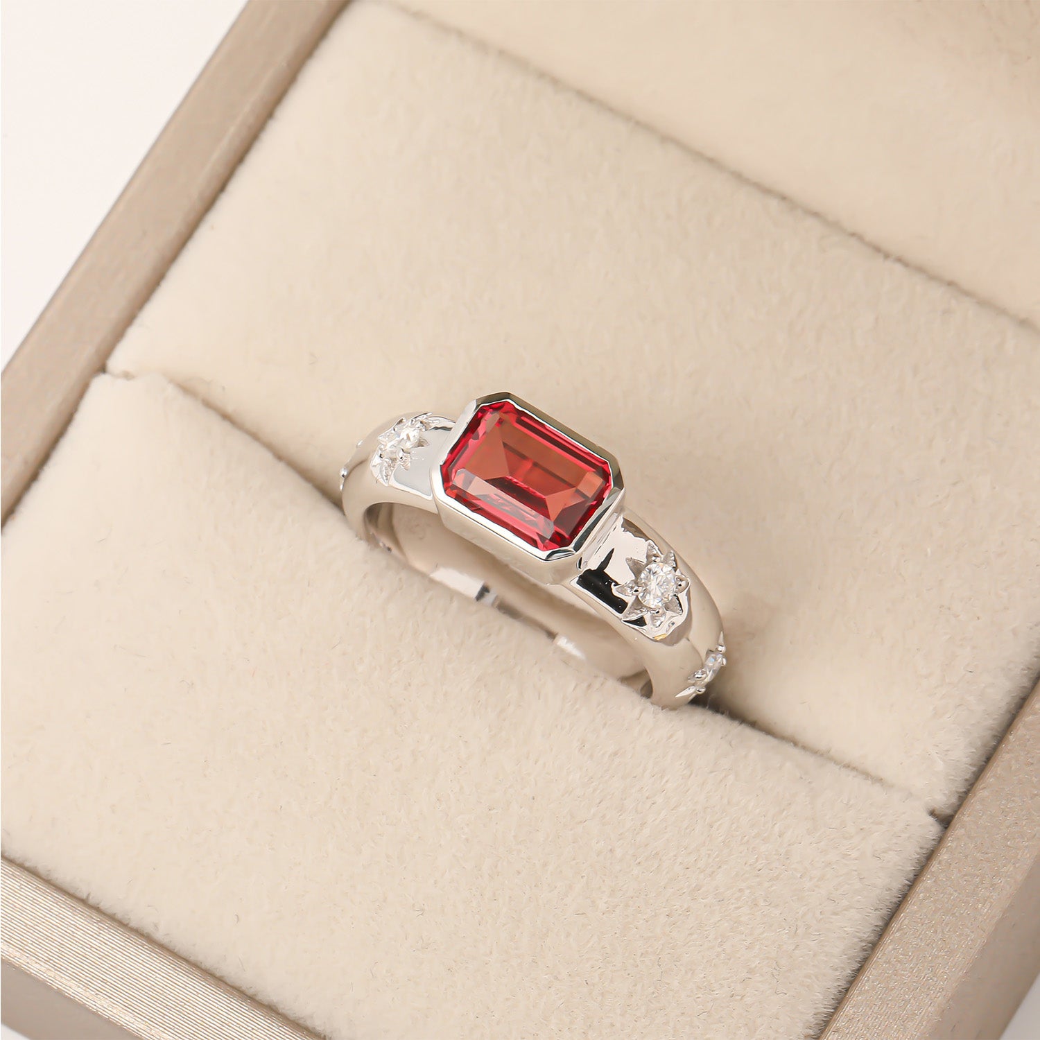 Rose Sapphire Red Ring ETJZ003-S 2