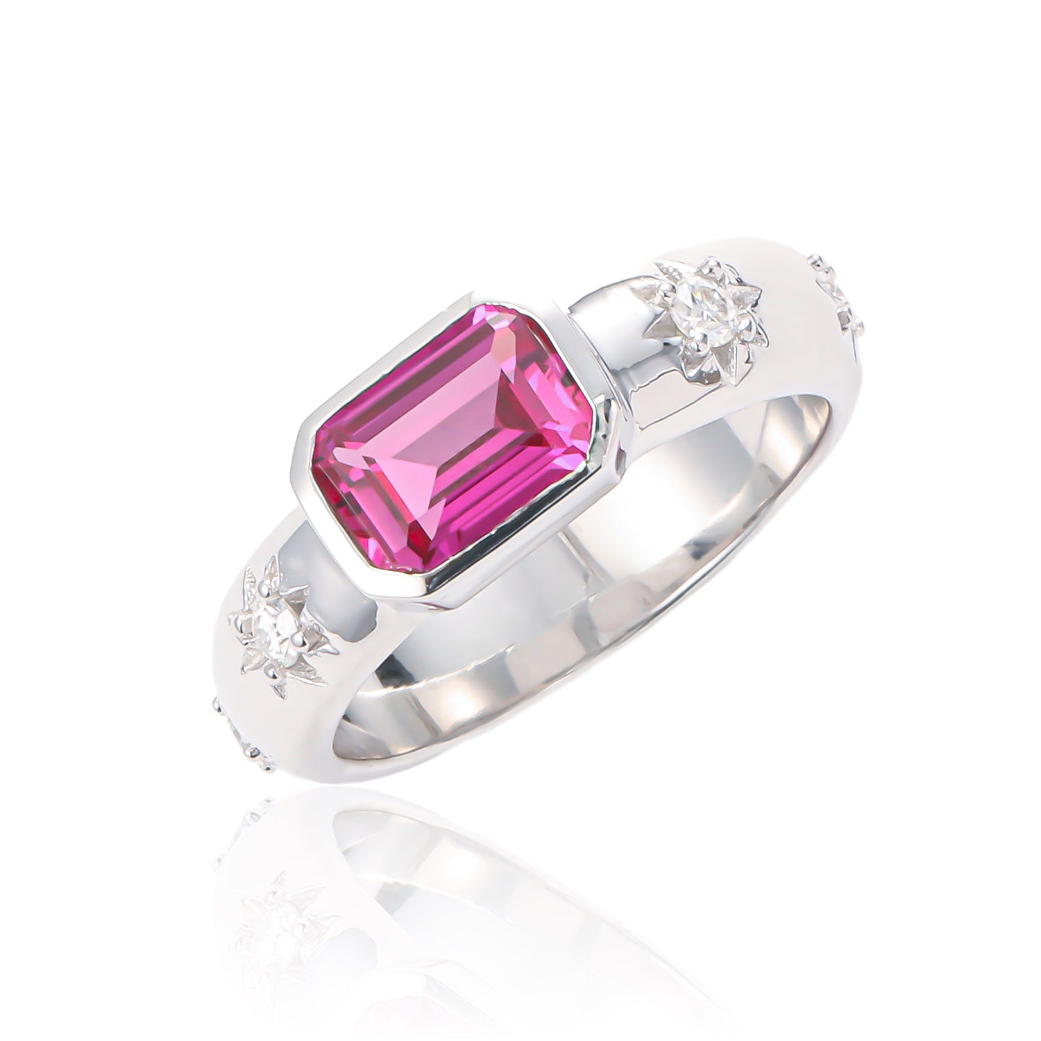 Rose Sapphire Red Ring ETJZ003-S 1