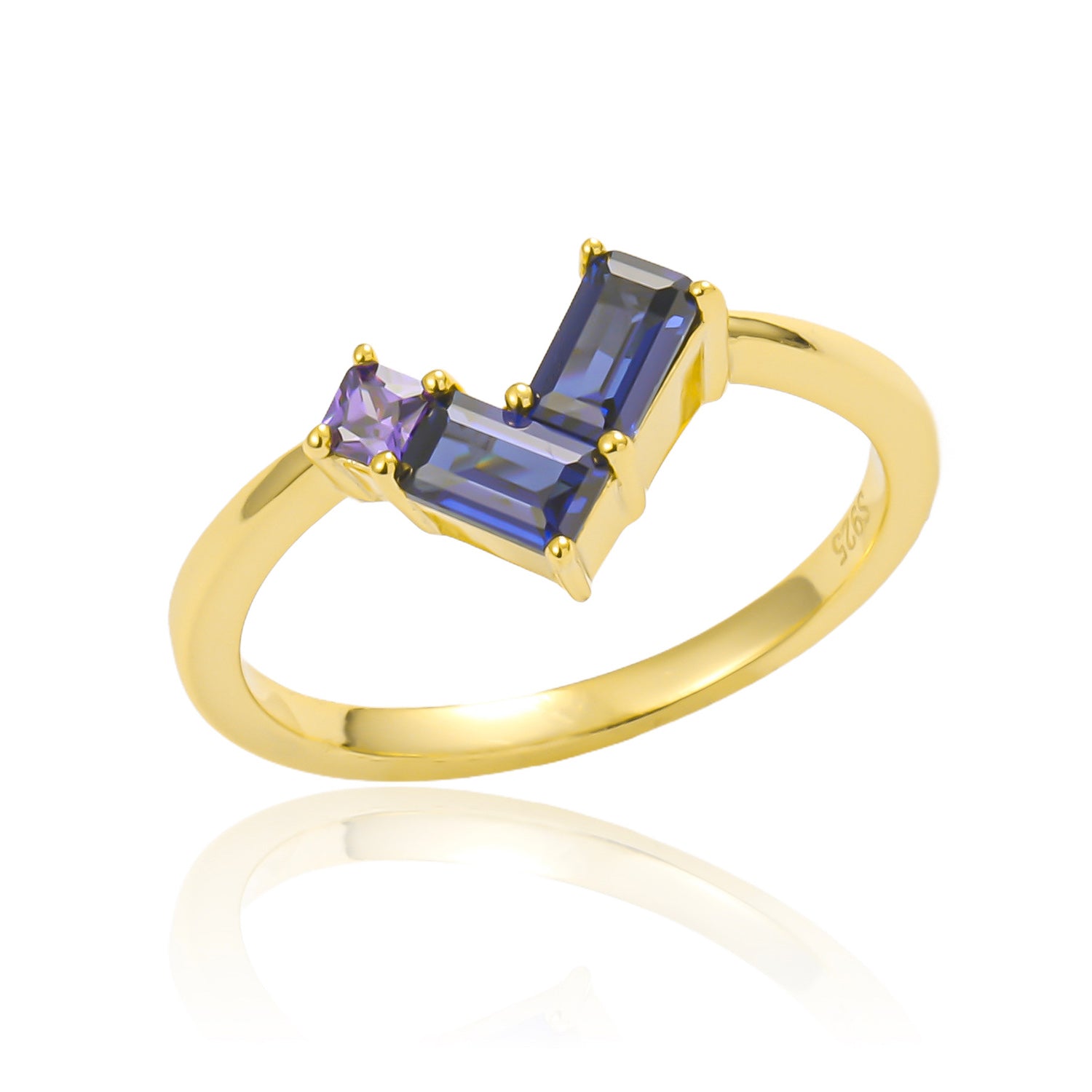 Rose Sapphire Yellow Ring ETJZ025-G 1