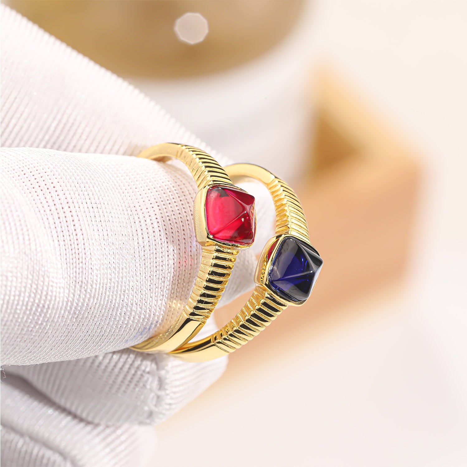 Sapphire Red Ring ETJZ037 3