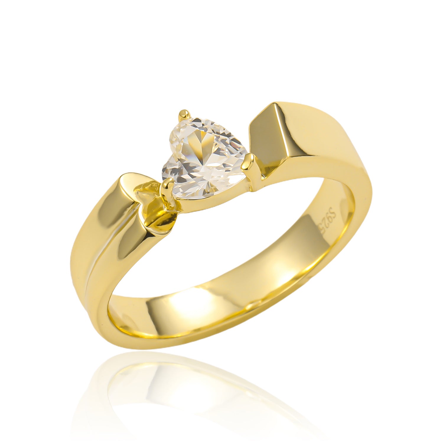 Rose Sapphire White Ring ETJZ049 1