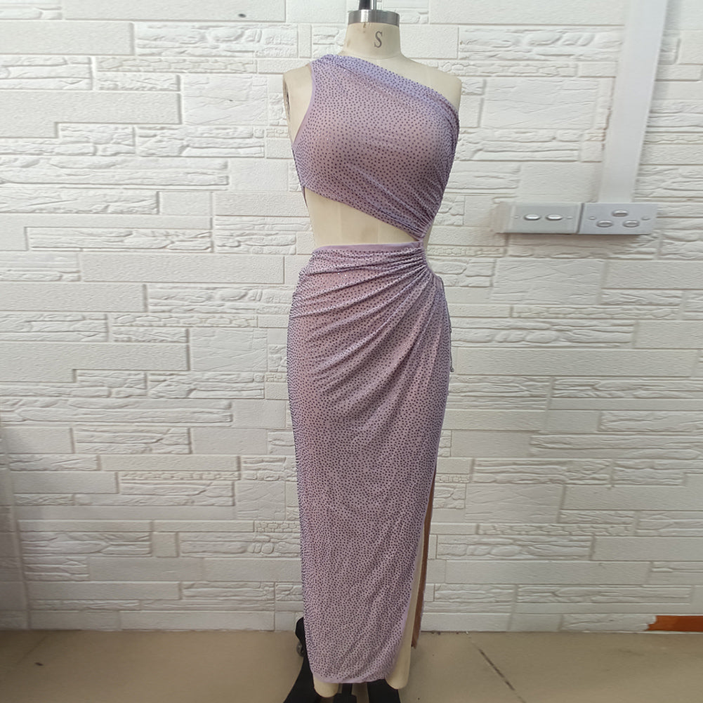 Purple Bodycon Dress H01294 6