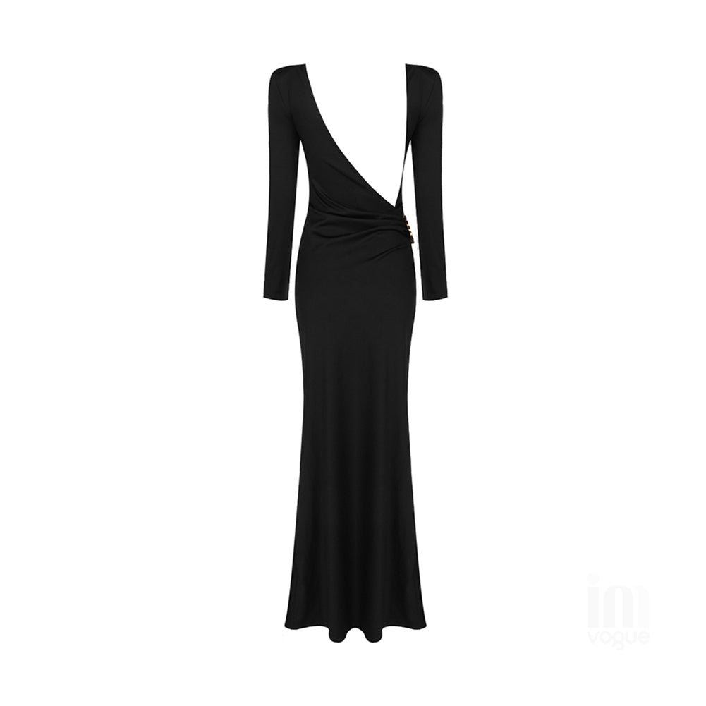 Black Bodycon Dress H1729 3