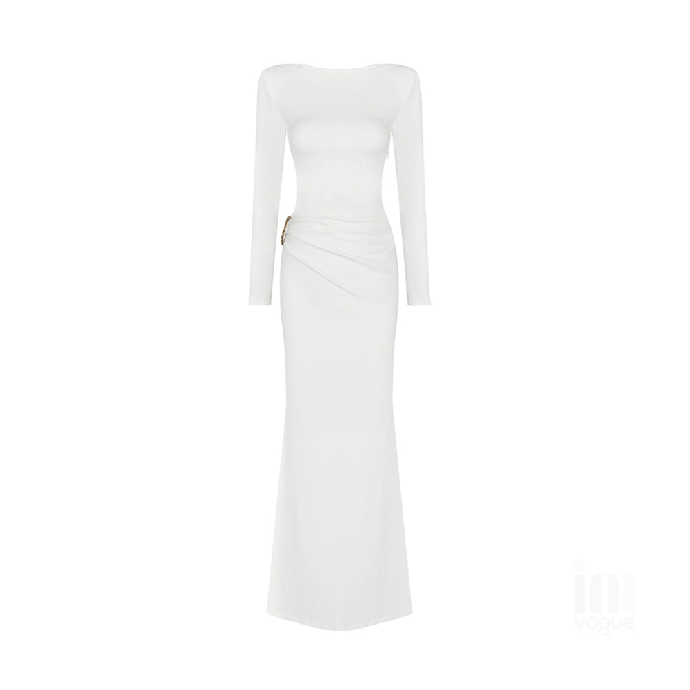 White Bodycon Dress H1729 5