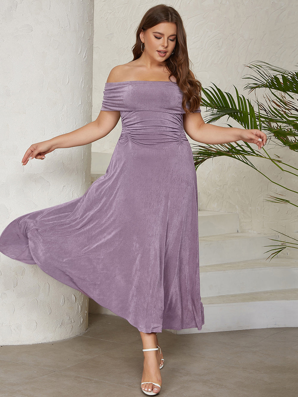 Purple Bodycon Dress HB01420