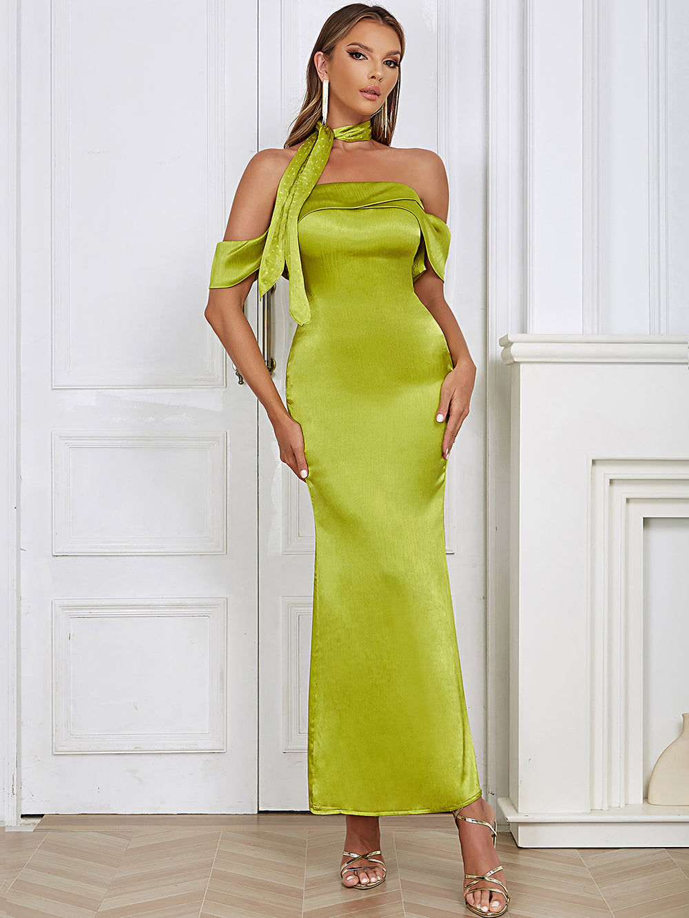 Green Bodycon Dress HB0190