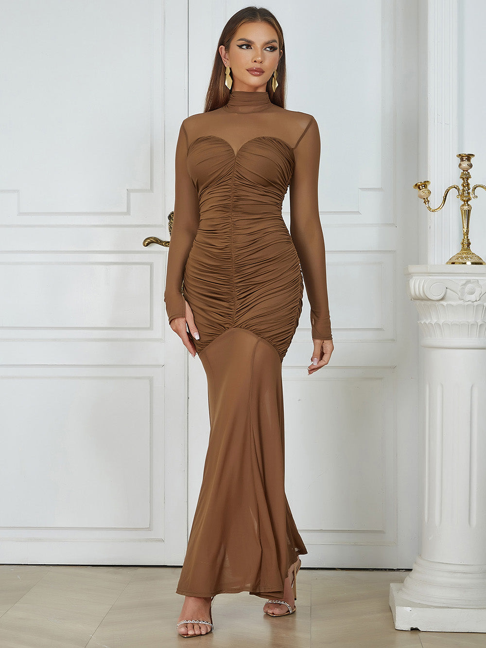 Brown Bodycon Dress HB03320