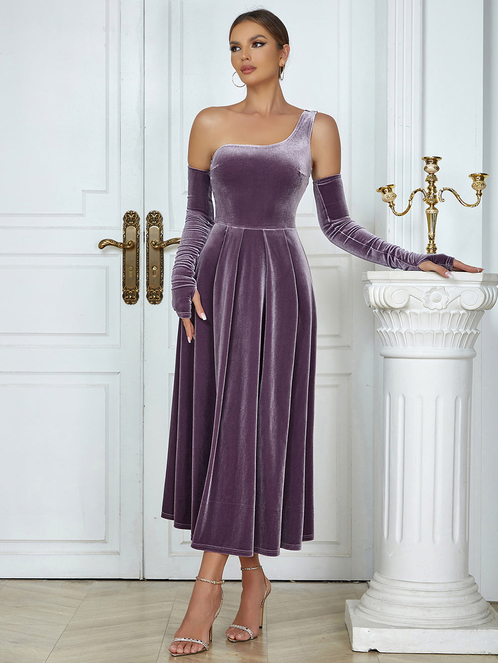 Light Purple Bodycon Dress HB03450