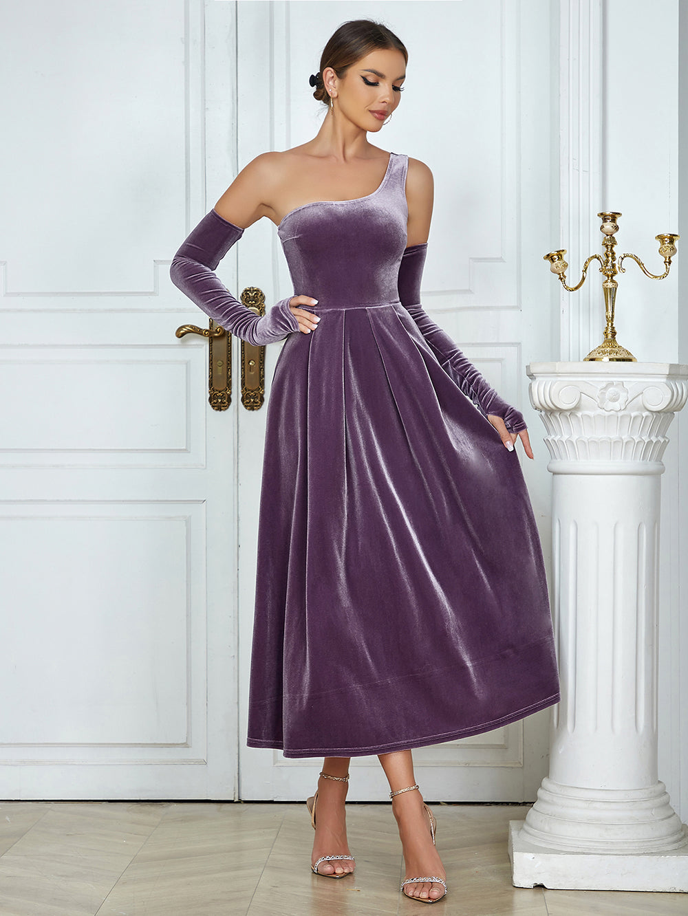 Light Purple Bodycon Dress HB03450