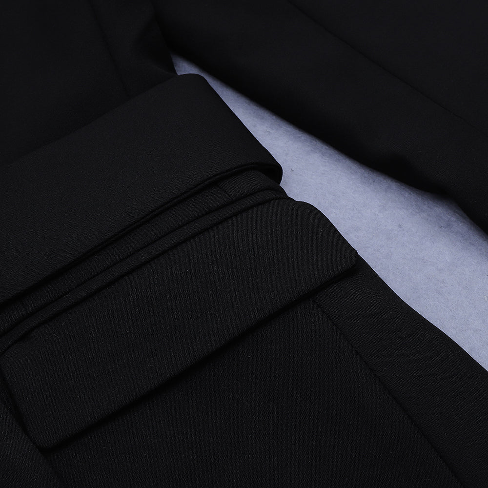 Black Bodycon Suit HB6850 8