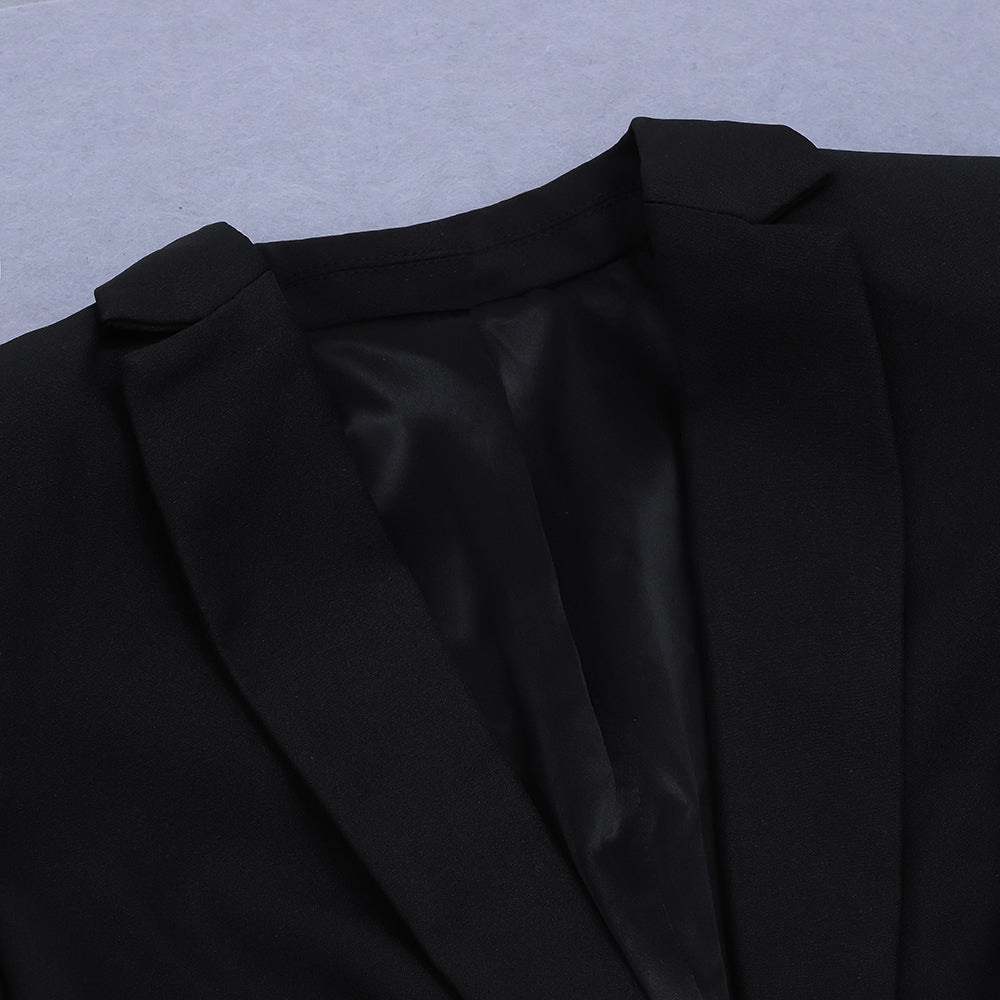 Black Bodycon Suit HB6850 9