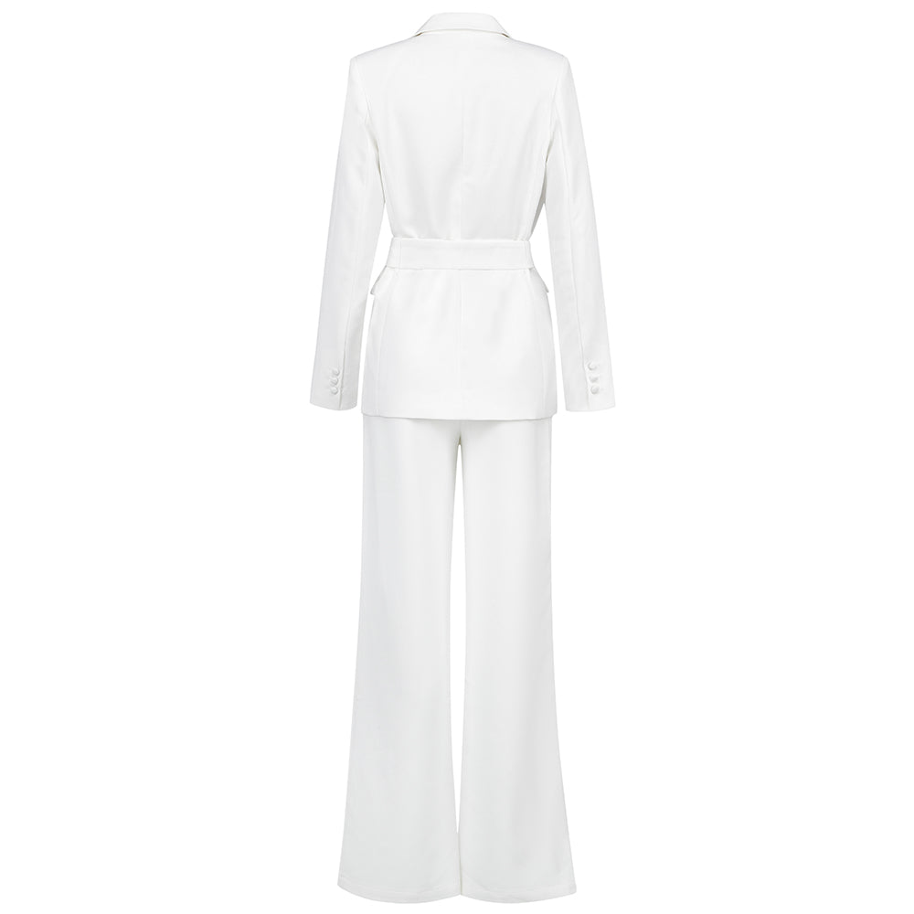 White Bodycon Suit HB6850 6