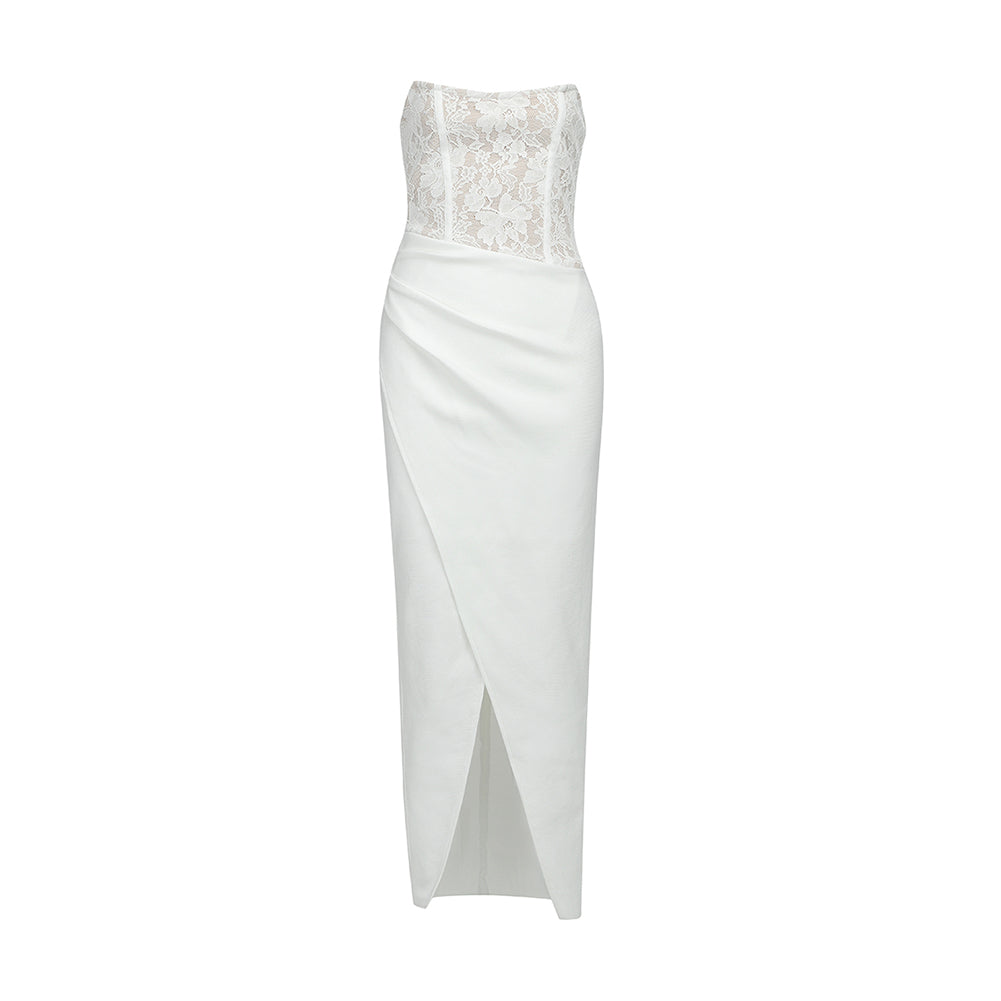 White Bandage Dress HB7382 5
