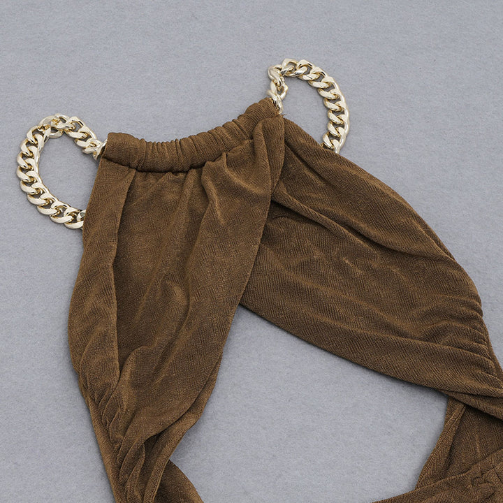 Gray Green Bodycon Dress HB7593 6