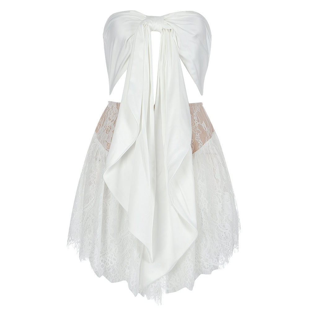 White Bodycon Dress HB7608 4