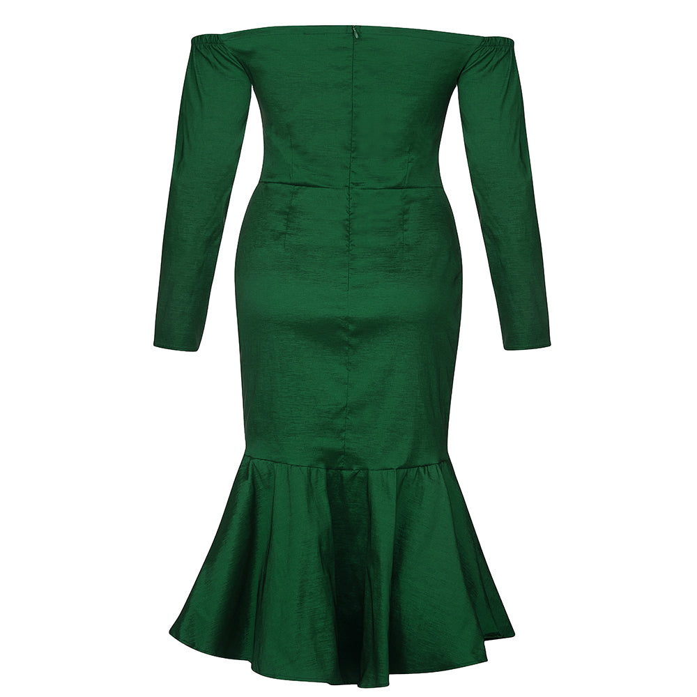 Green Bodycon Dress HB77320 5