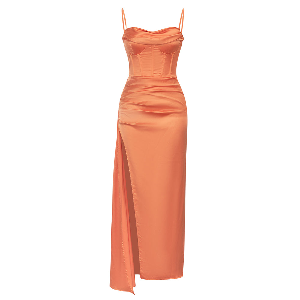 Orange Bodycon Dress HB77590
