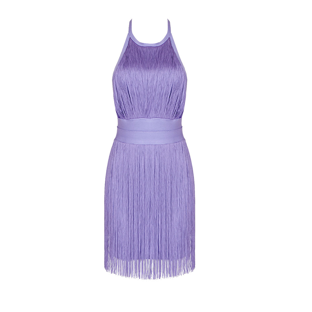 Purple Bandage Dress HL6259 4
