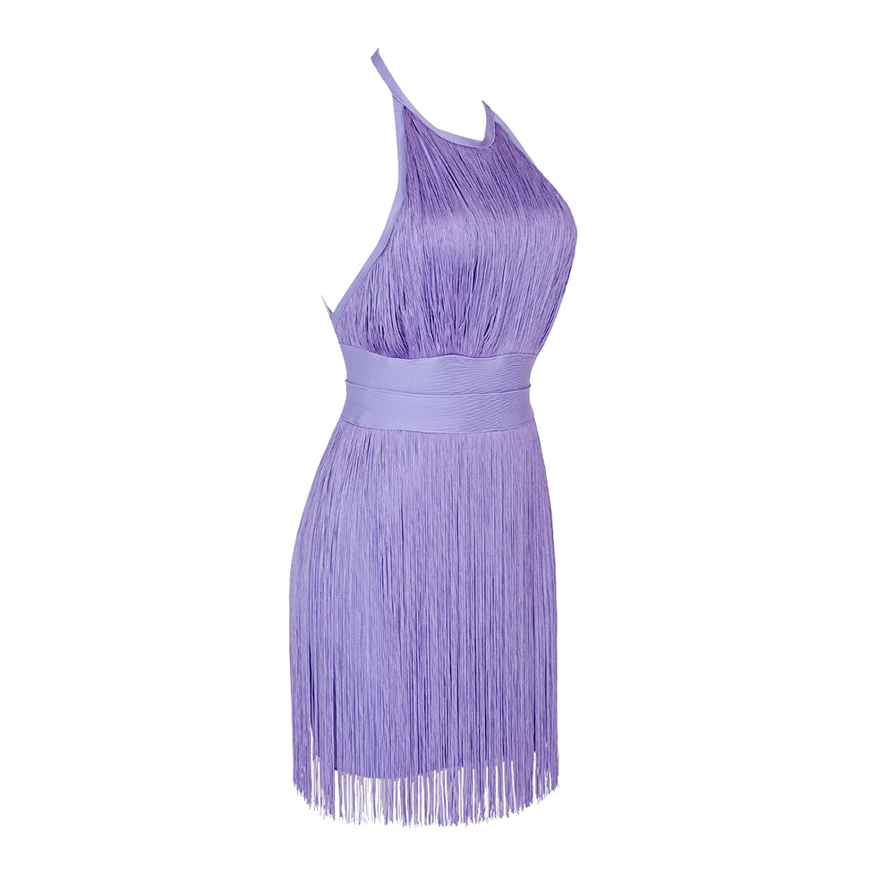 Purple Bandage Dress HL6259 5