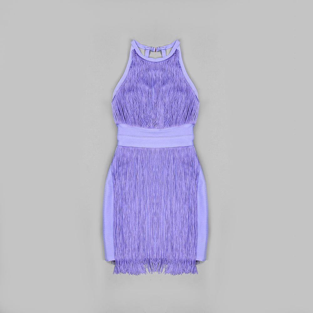 Purple Bandage Dress HL6259 7