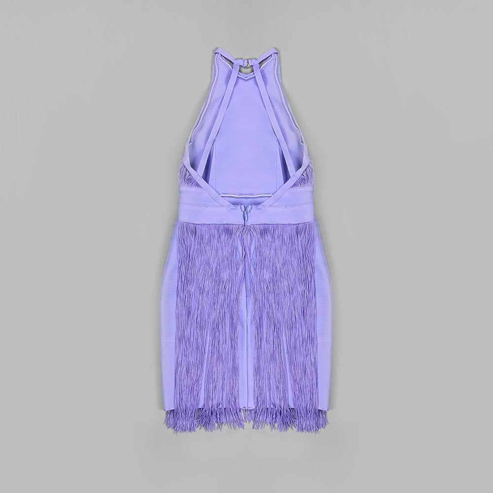 Purple Bandage Dress HL6259 8