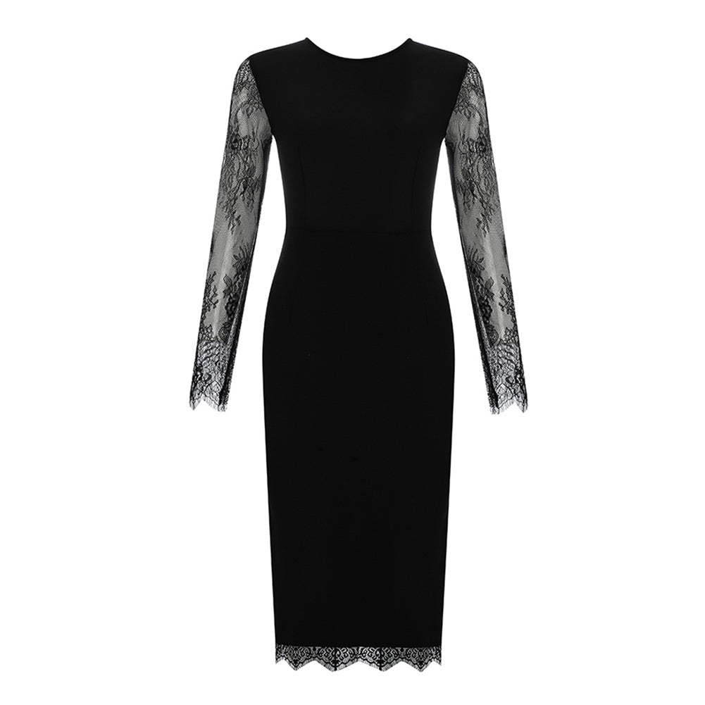 Black Bandage Dress HL8228 4