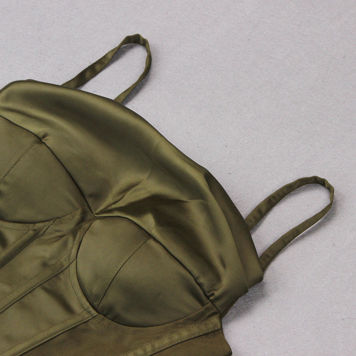 Army Green Bodycon Dress HL8513 6