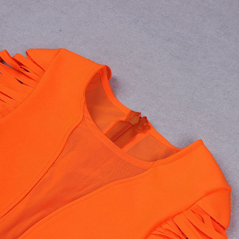 Orange Bandage Dress HL8690 6