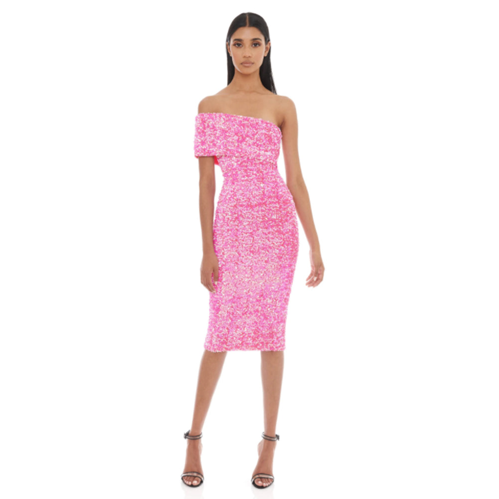 Pink Bodycon Dress HL8832 1