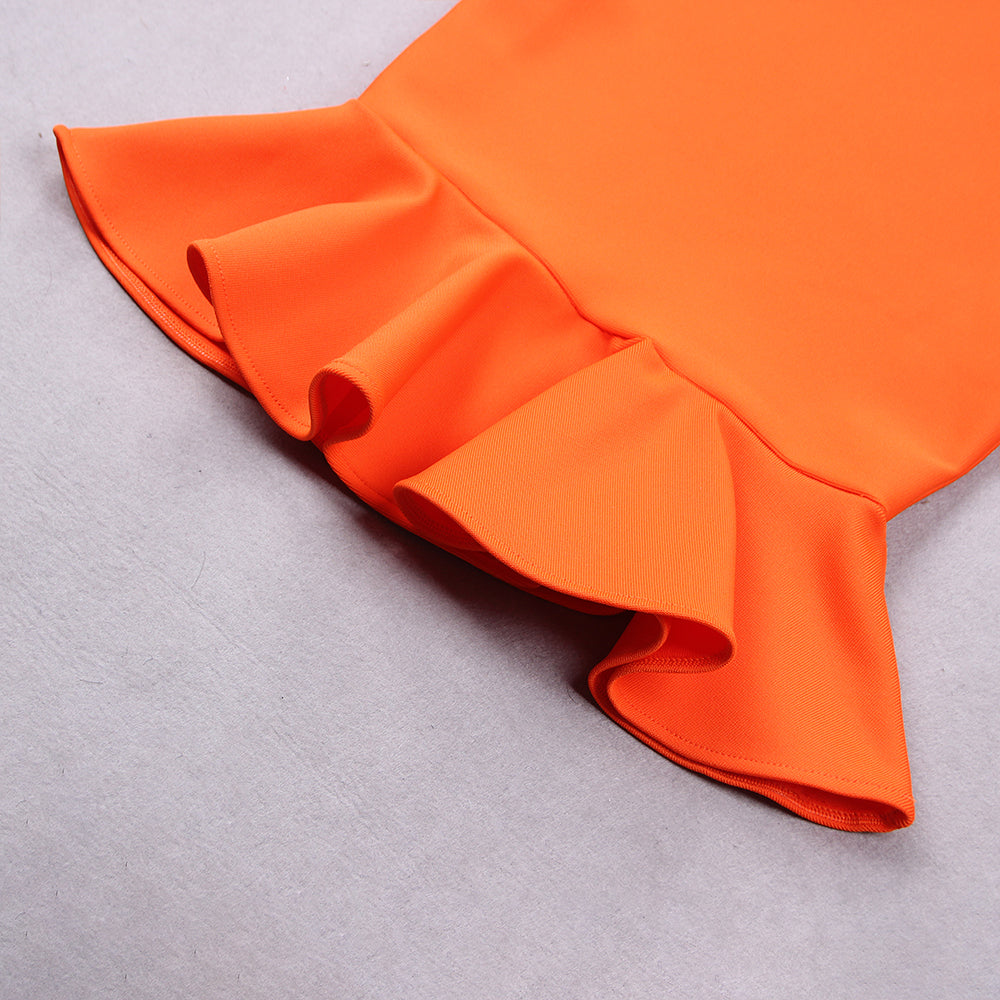 Orange Bandage Dress HL8986 8