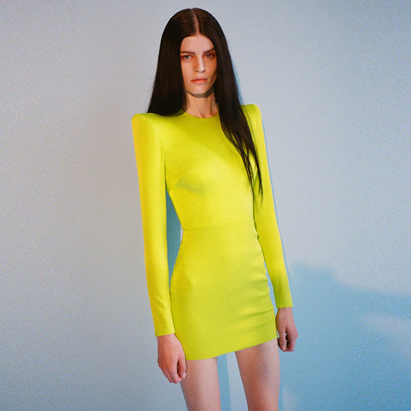 Yellow Bandage Dress HL9058 1