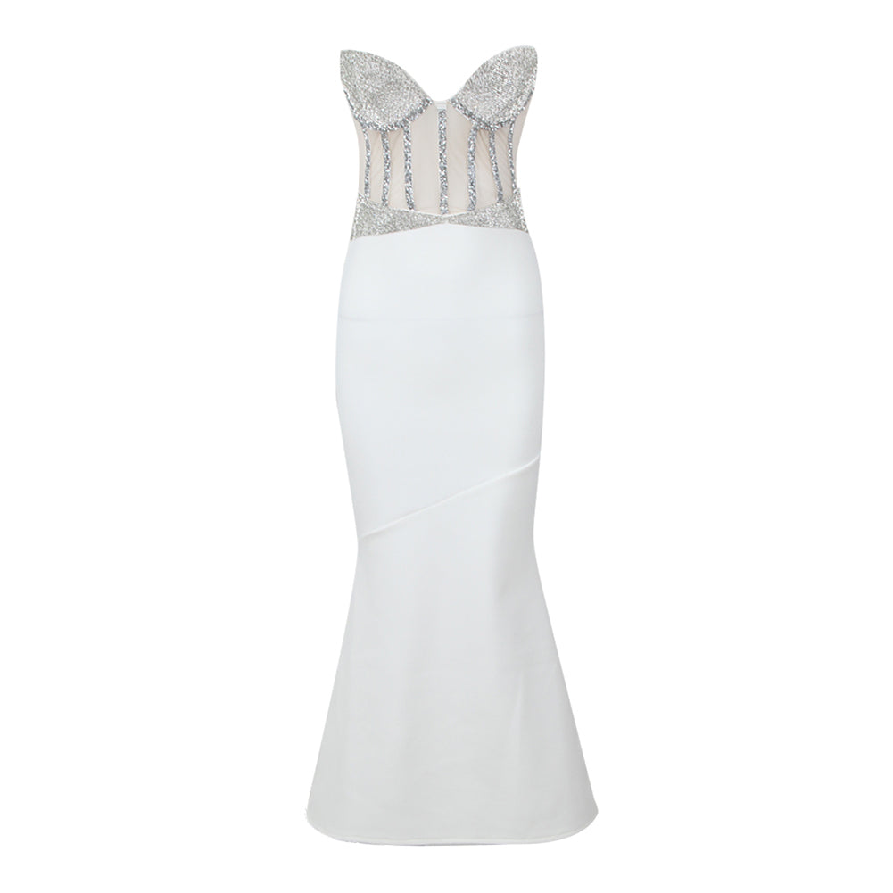 White Bandage Dress HL9306