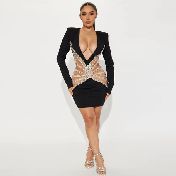 Black Bandage Dress HL9362