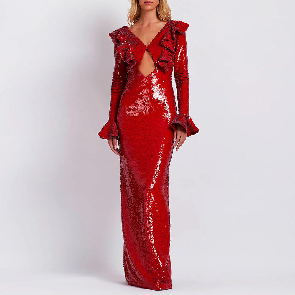 Red Bodycon Dress HL9471