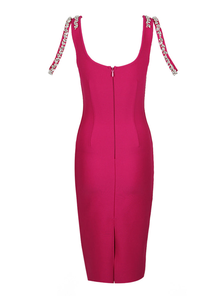 Rose Red Bandage Dress HL9486