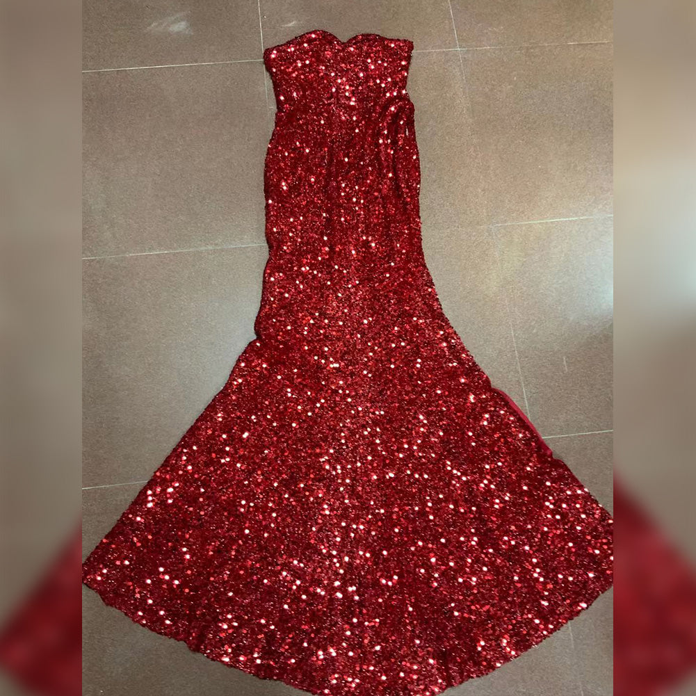 Red Bodycon Dress HT2579 2