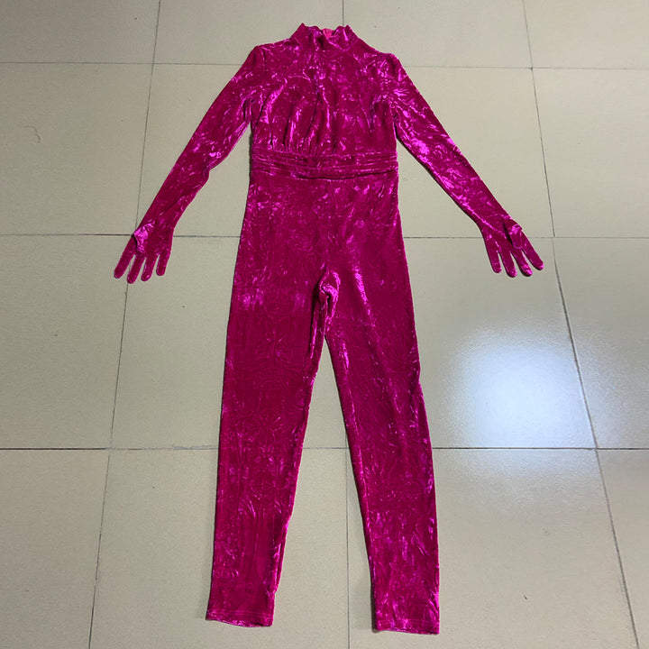 Fuchsia Bodycon Jumpsuit HT2712 2