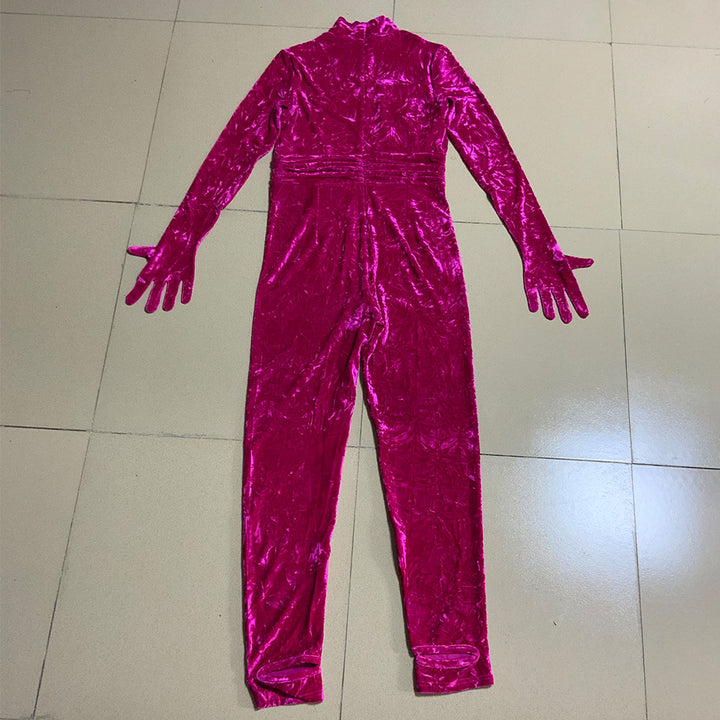 Fuchsia Bodycon Jumpsuit HT2712 3