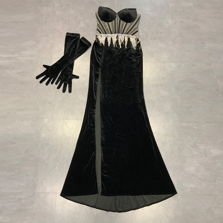 Black Bodycon Dress HT2796 2