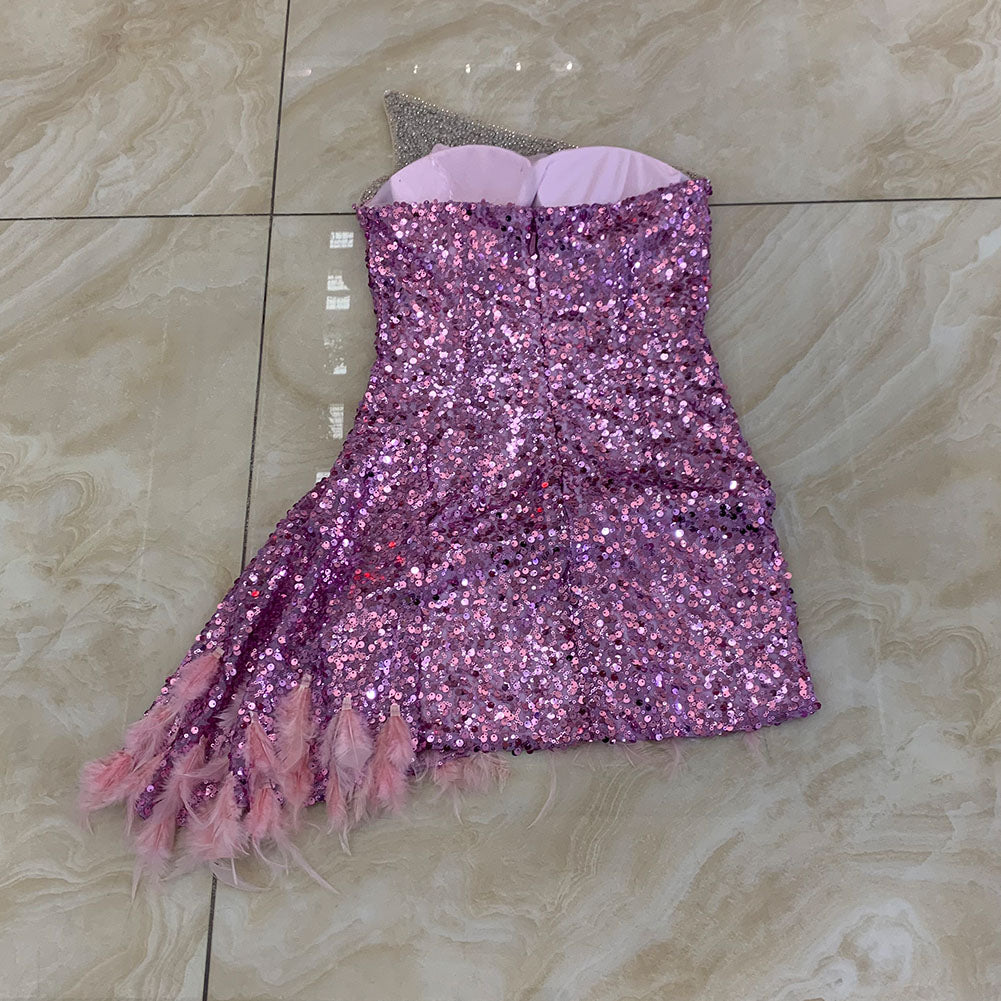 Purple Bodycon Dress HT2988 3