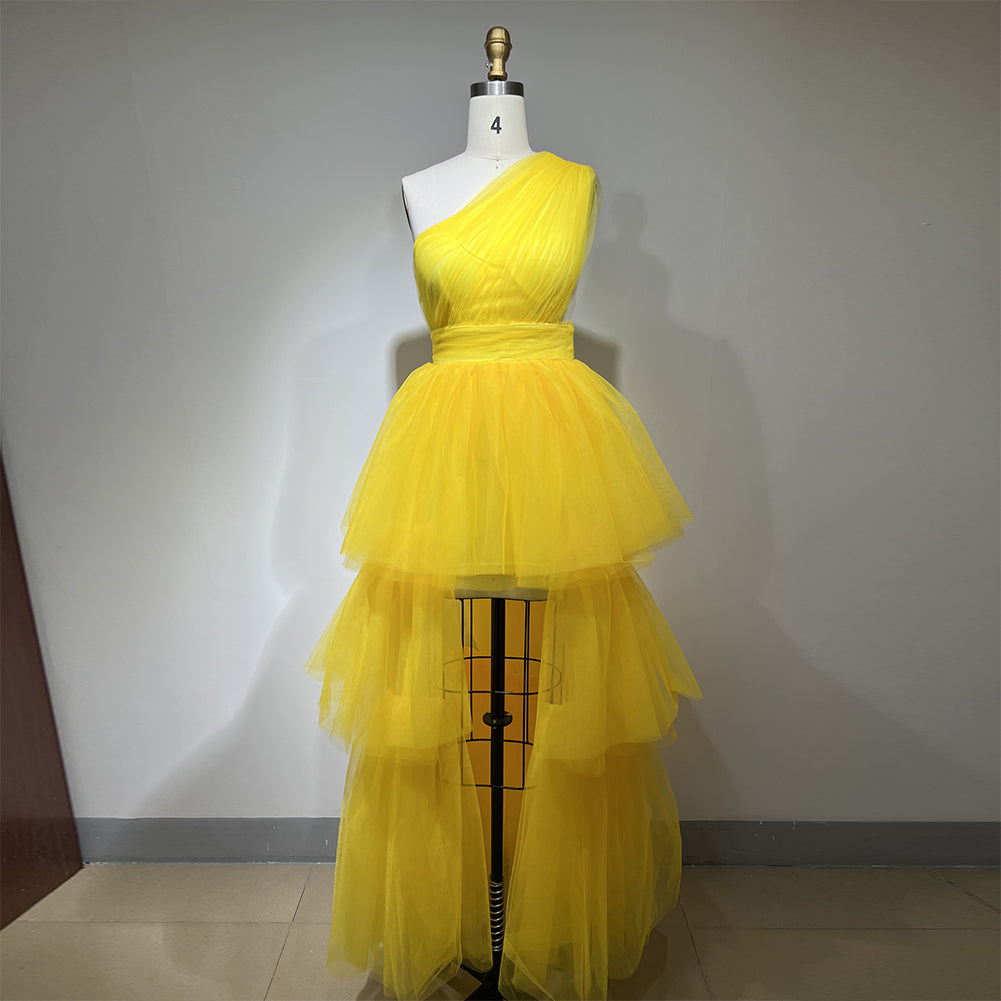 Yellow Bodycon Dress HT3016